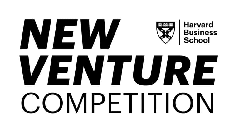 The "Harvard Business School" logo featured next to the words "New Venture Competition"