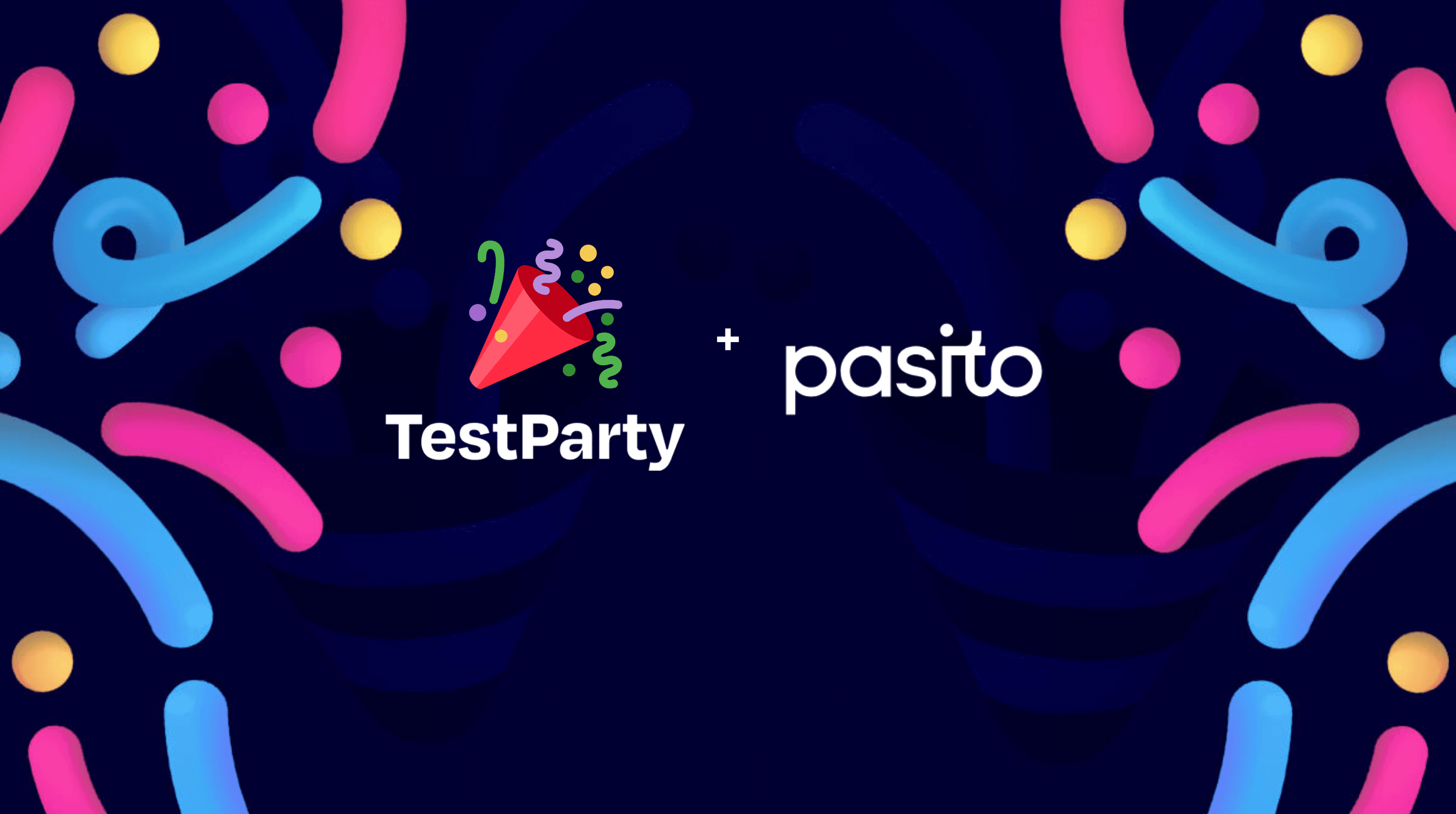 TestParty's Logo displayed next to the Pasito Logo