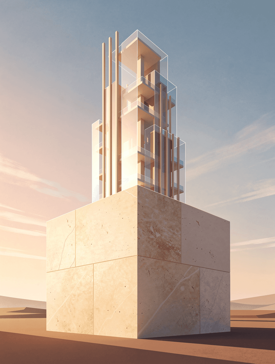 Architectural illustration of WCAG as a solid foundation with a building under construction rising above it