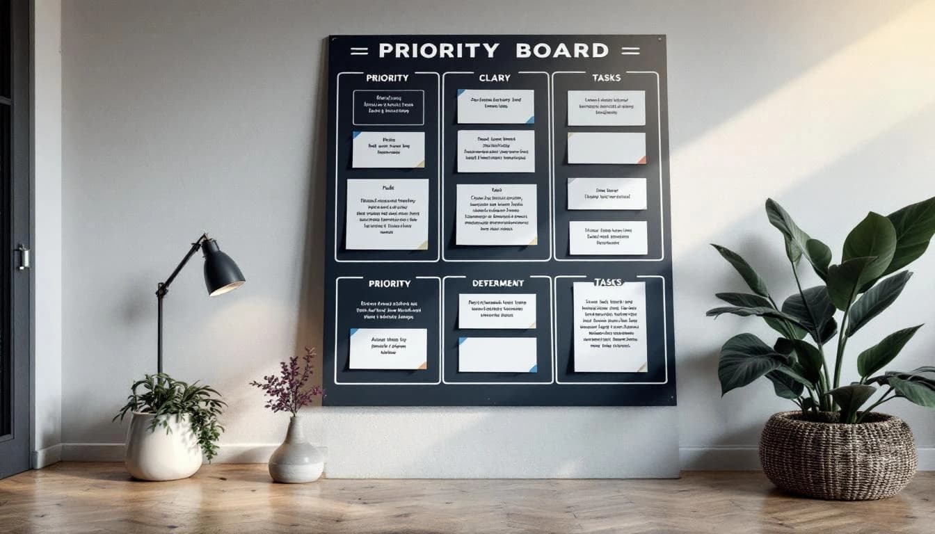 Organized accessibility priority planning board